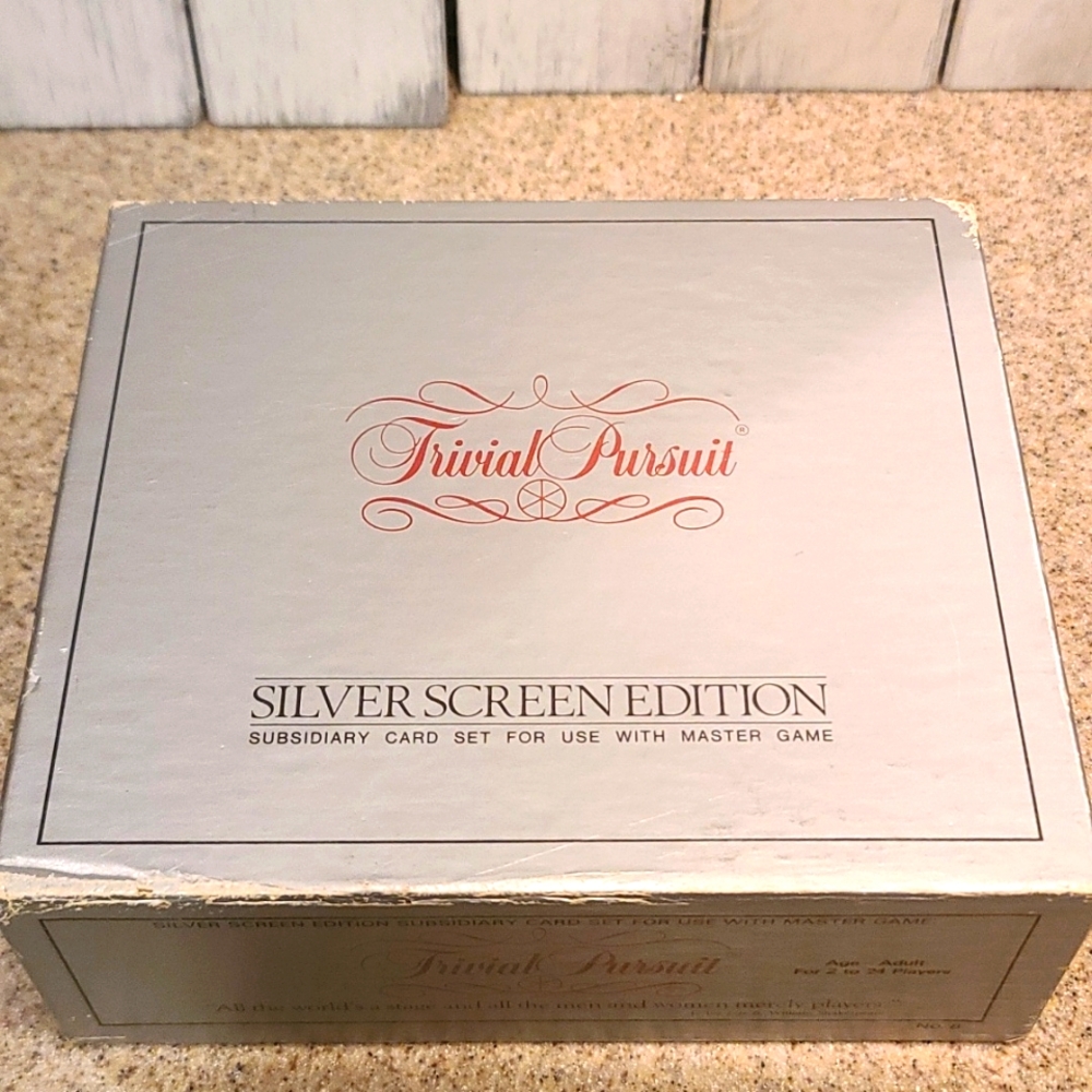 GAME Trivial Pursuit - Silver Scree Edition to use with Master game Vintage 1981